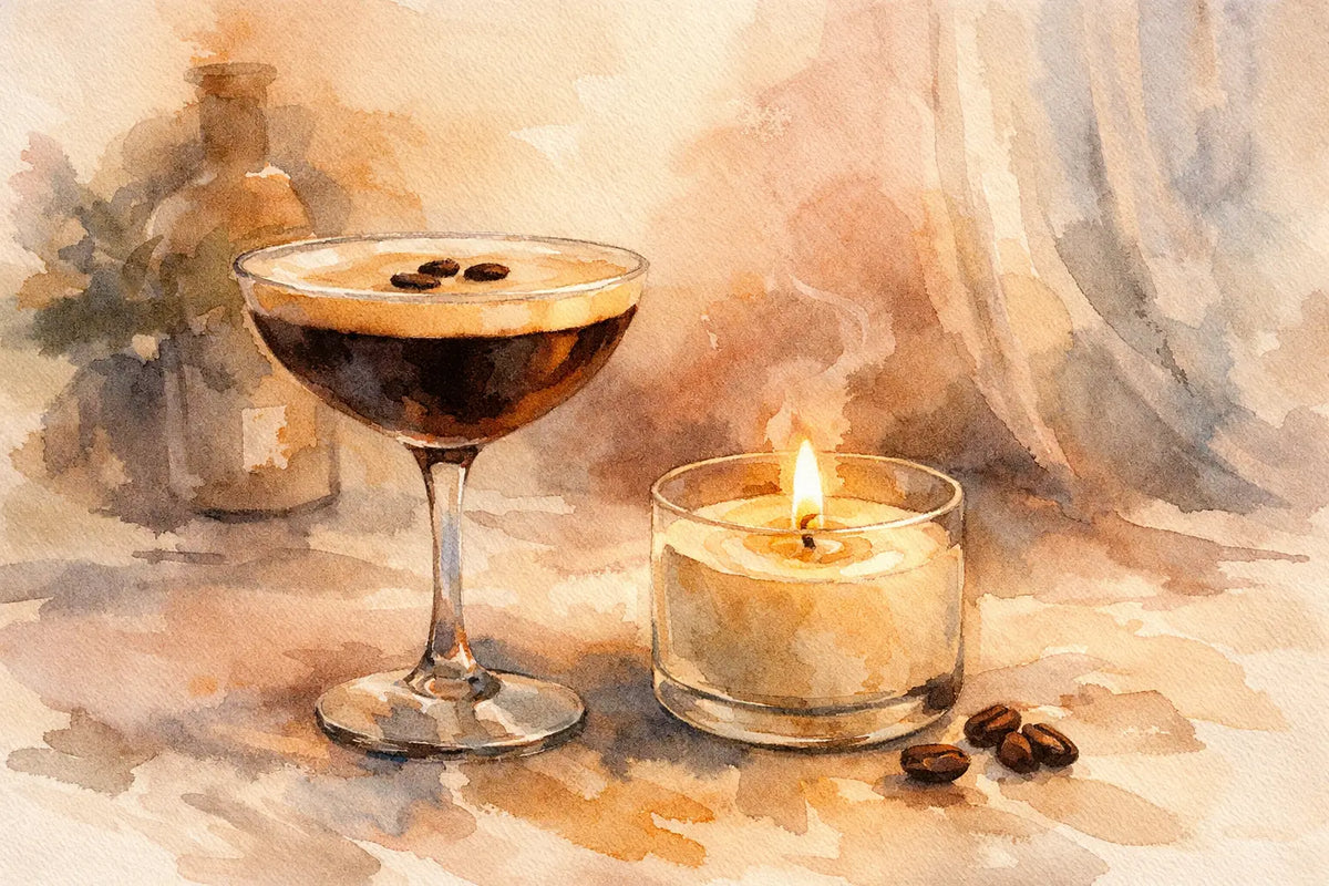 Espresso martini doftljus för kvällar hemma