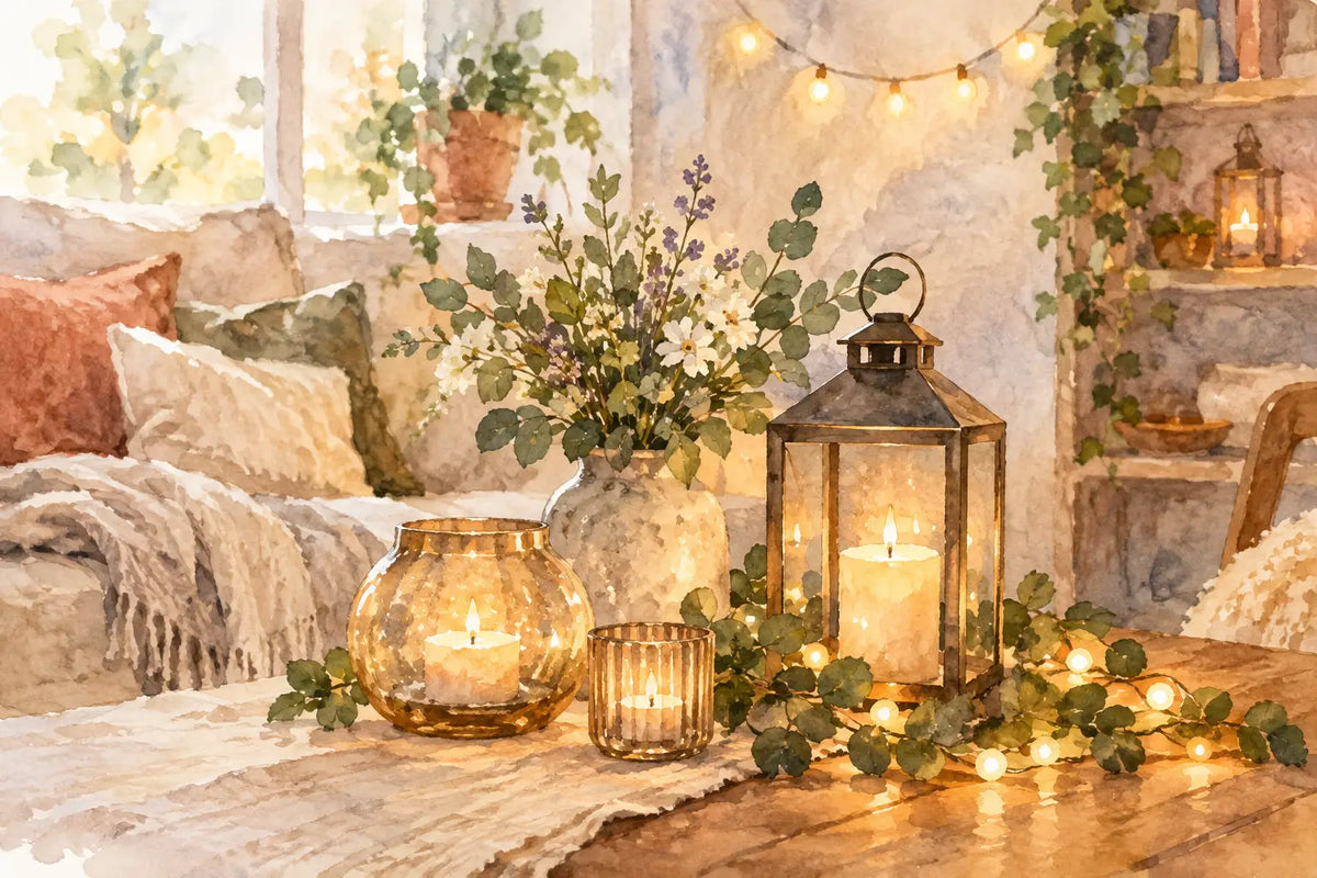 Styling med ljusdekorationer som känns personlig